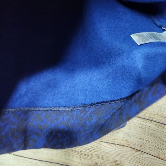 Columbia Woman’s Lodge Funnel Pullover Blue & Black Fleece Lined Size Medium - Picture 8 of 15